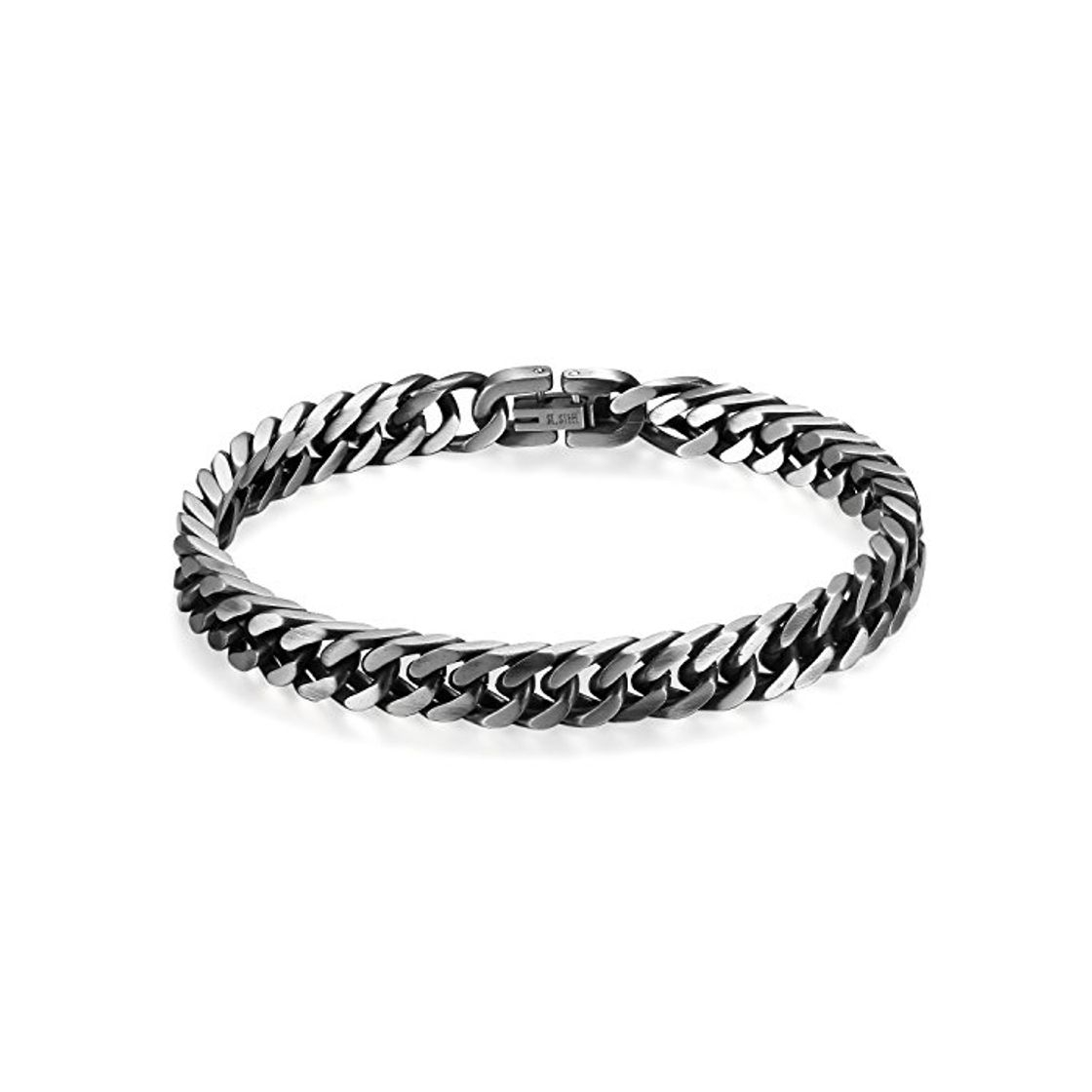 Fashion Flongo Pulsera de Hombre Cadena Acero Inoxidable