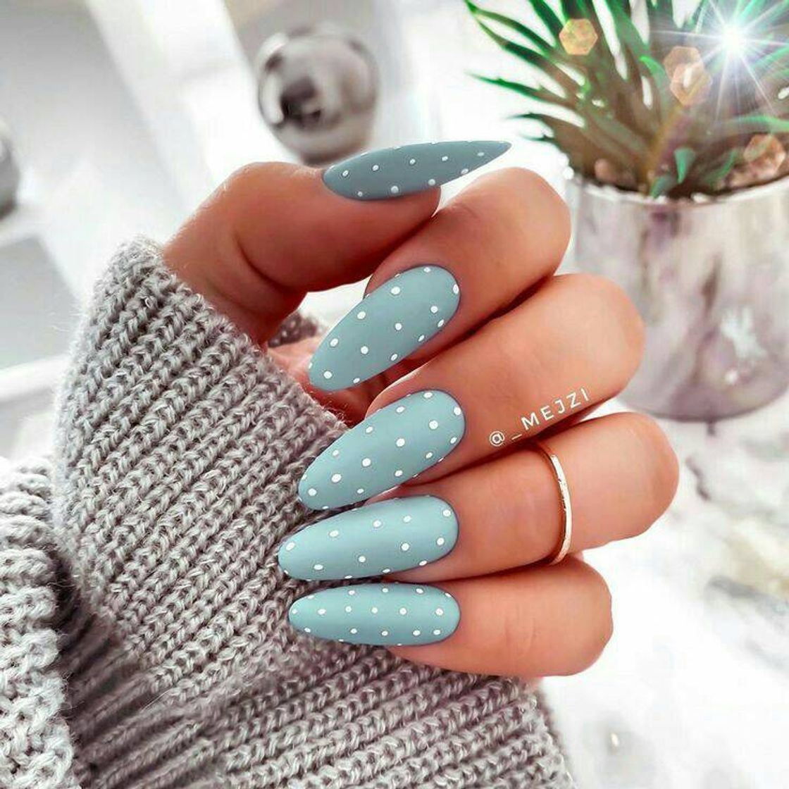 Fashion Blue nail art