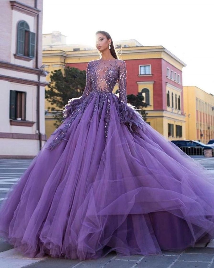 Moda Vestido roxo 