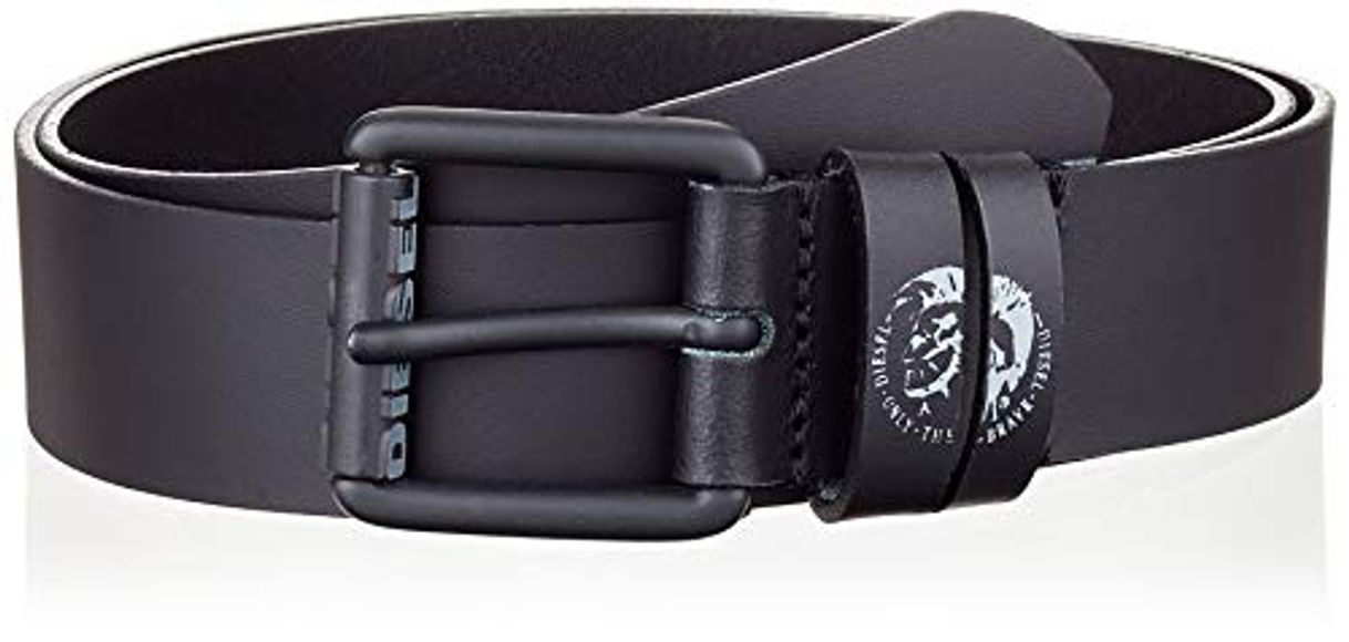 Fashion Diesel B-LAMON, Cinturón para Hombre, Negro