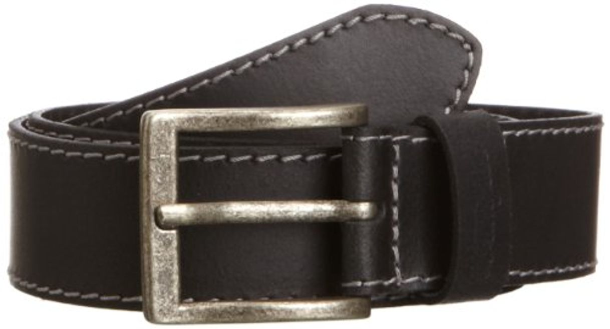 Fashion Wrangler Stitched Belt Cinturón, Negro