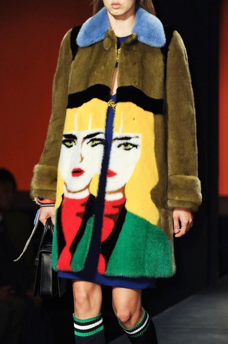 Prada Face Coat Street Style