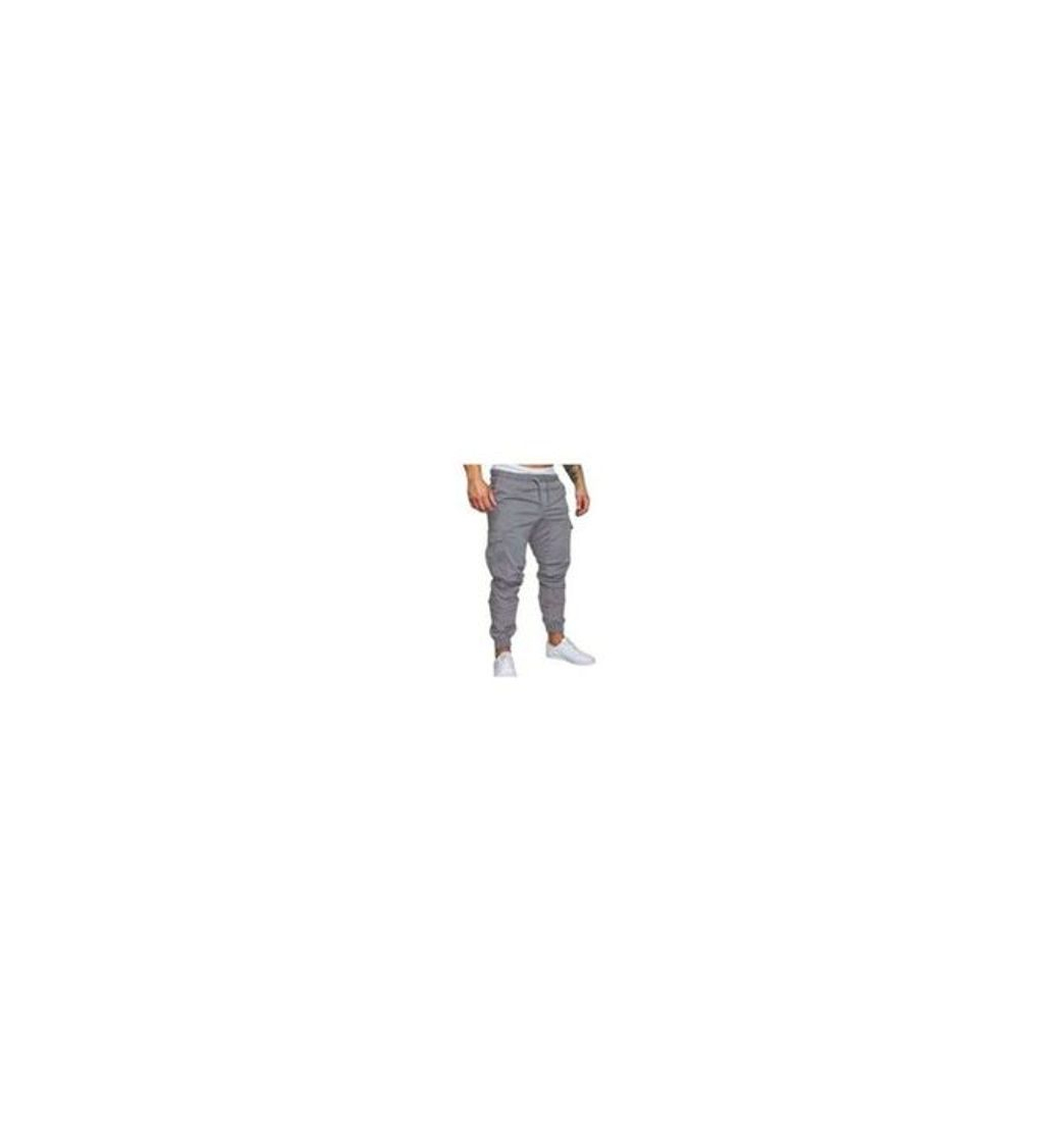 Social FGFD Pantalones de Hombre Jogger Deportivos Pantalón Cargo Casuales Chino de Algodón