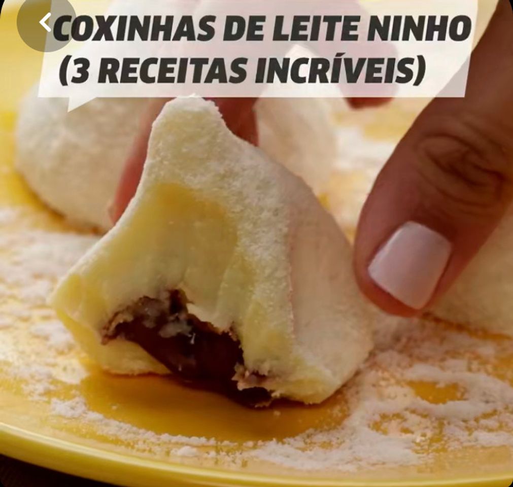 Fashion Coxinha de leite ninho