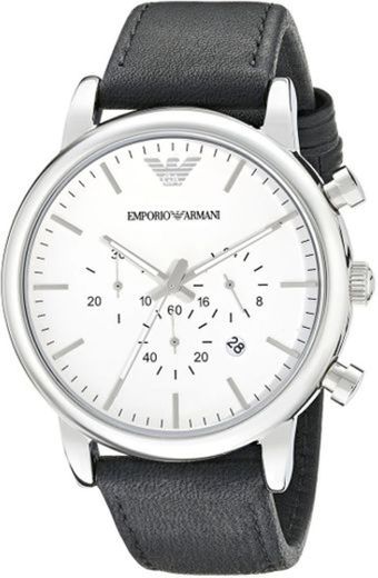 Emporio Armani Reloj para Hombre de Cuarzo con Correa en Cuero AR1807