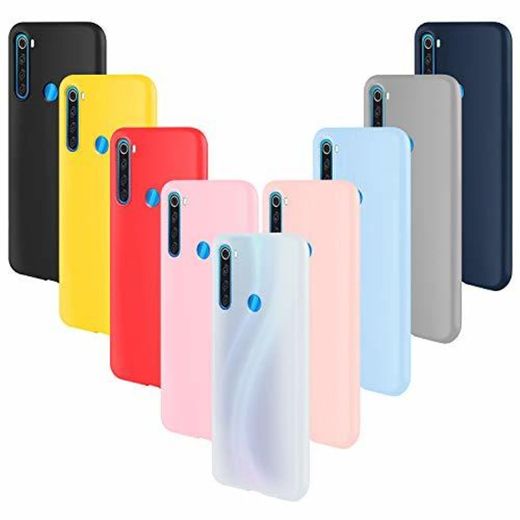 ivencase 9 × Funda Xiaomi Redmi Note 8, Carcasa Fina TPU Flexible