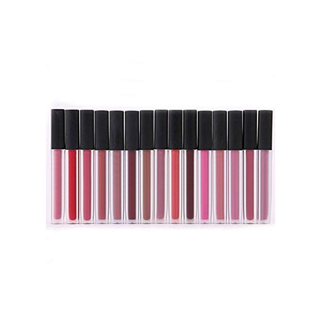 Social whobabe huda16 Lippenstift Juego 16 Matte brillo de labios Colores 16