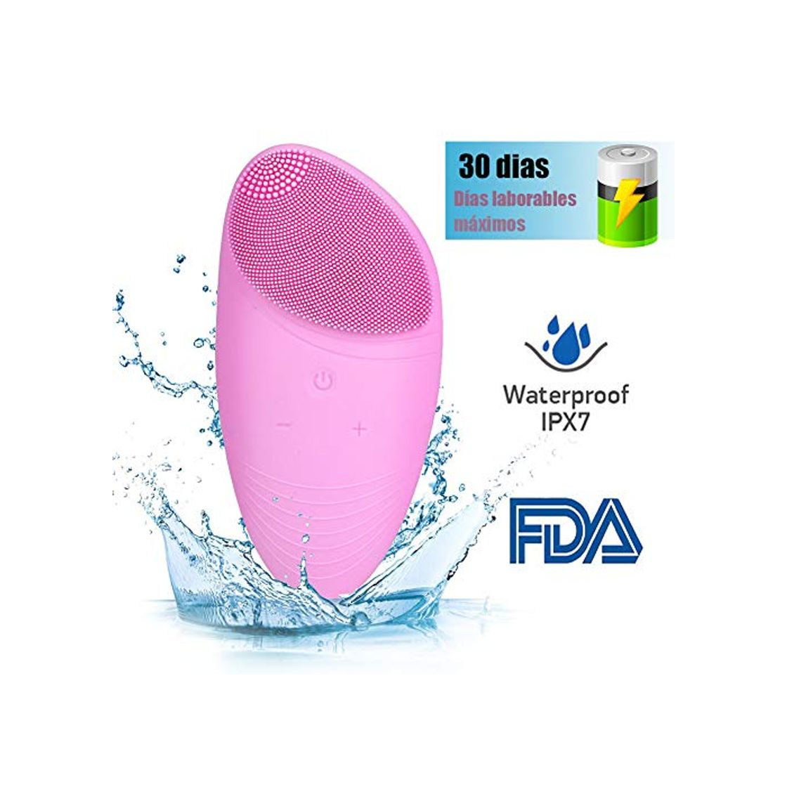 Social FASHSMILE Limpiador Facial Silicona Ultrasonico - Puerto de carga no poroso 5