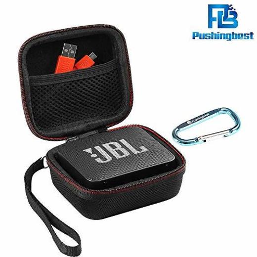 Funda JBL GO 2, Pushingbest funda de transporte EVA Funda de altavoz