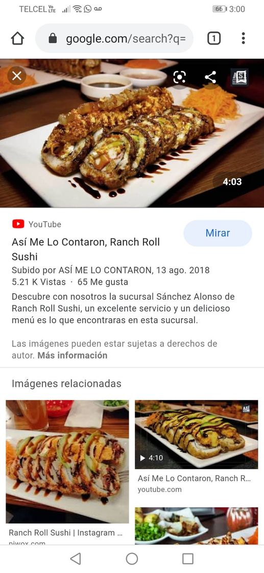 Restaurantes Ranch Roll Sushi Tres Rios