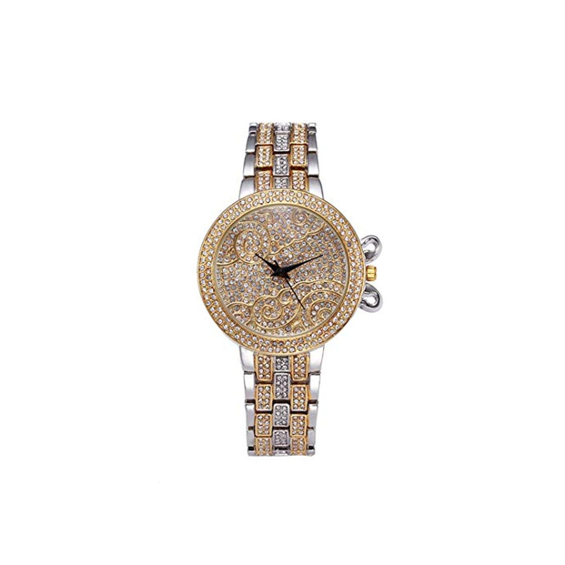 Moda 37 mm Glück Cloken roll relojes mujer oro lleno de diamantes sobretudo femenino bu strass luxus relojes mujer v2023