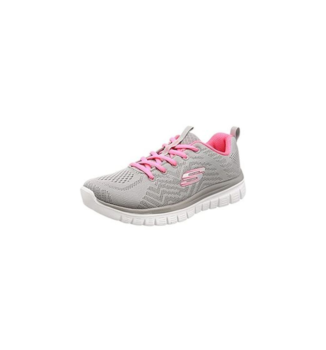 Skechers Women 12615 Low-Top Trainers, Blue