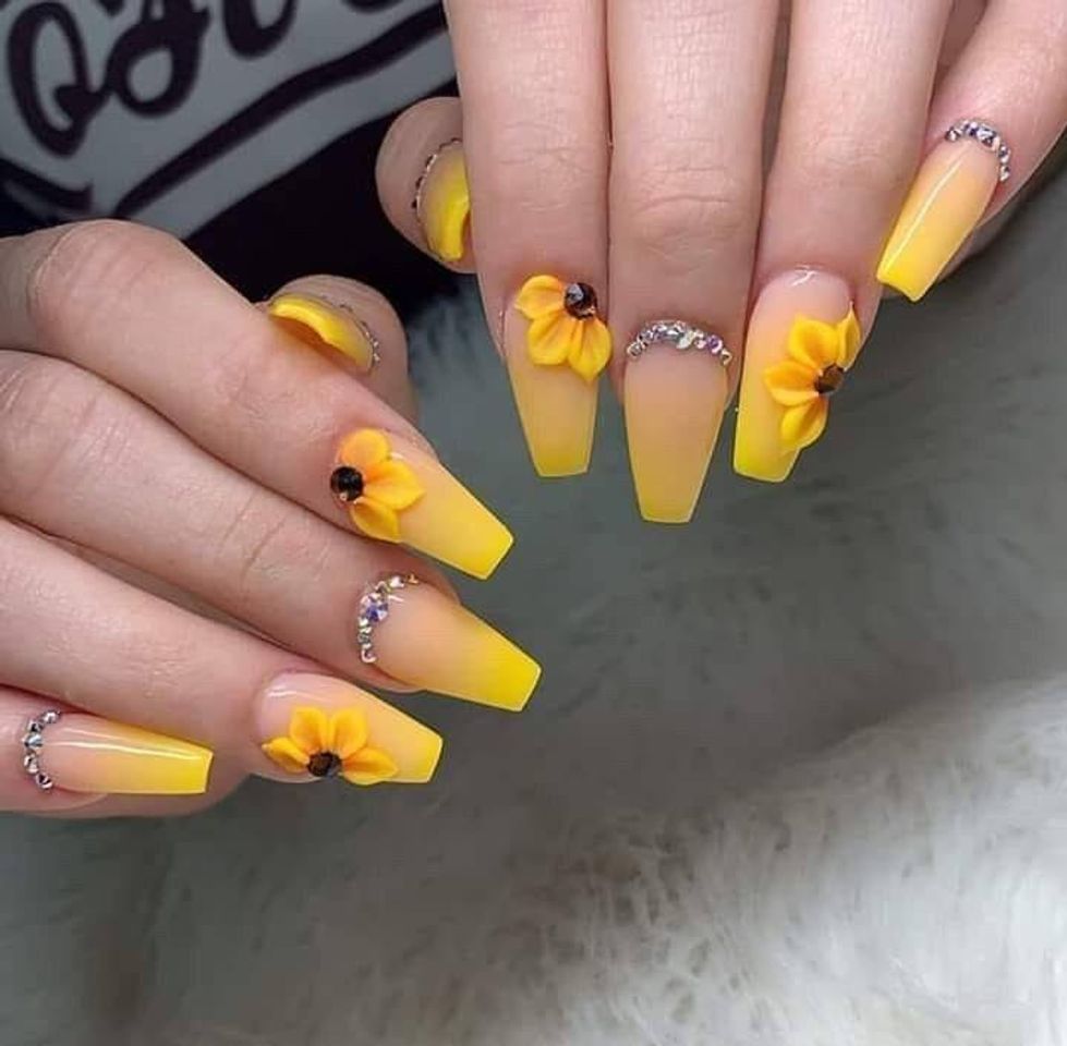 Fashion NAILS YELLOW 🌻