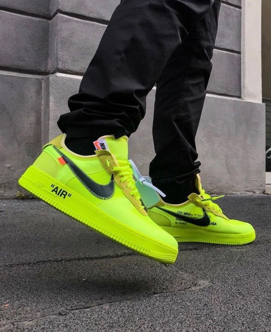 Fashion Nike Air Force 1 Low Off-White Volt





