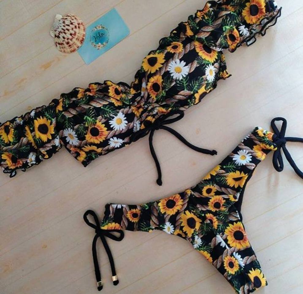 Social Biquini tendência girassol 🌻