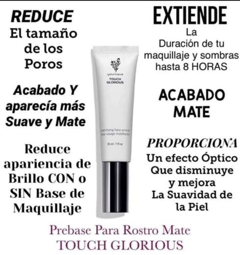 Prebase para Rostro Mate TOUCH GLORIOUS

