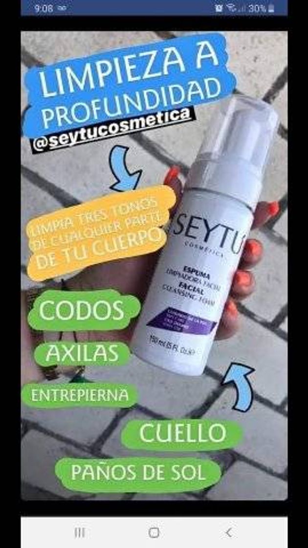 Producto Espuma Limpiadora SEYTÚ 💜