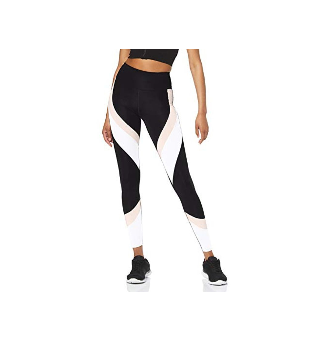 Moda Marca Amazon - Aurique Leggings deportivos para Mujer, Negro