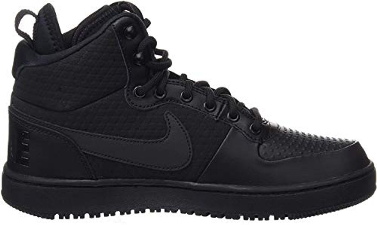 Moda Nike Court Borough Mid Winter, Zapatillas Altas para Hombre, Negro