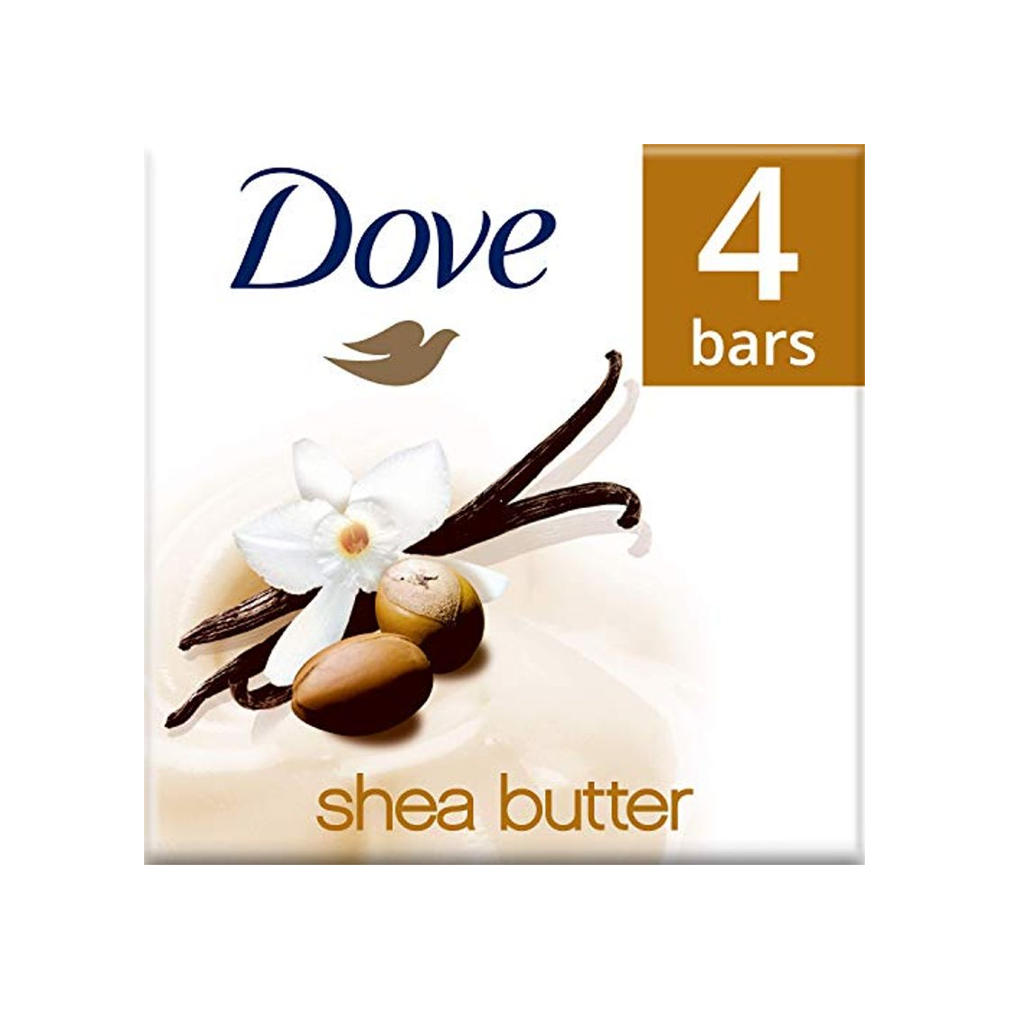 Producto Dove jabón de baño exfoliante con karité y vainilla 4 x 100g