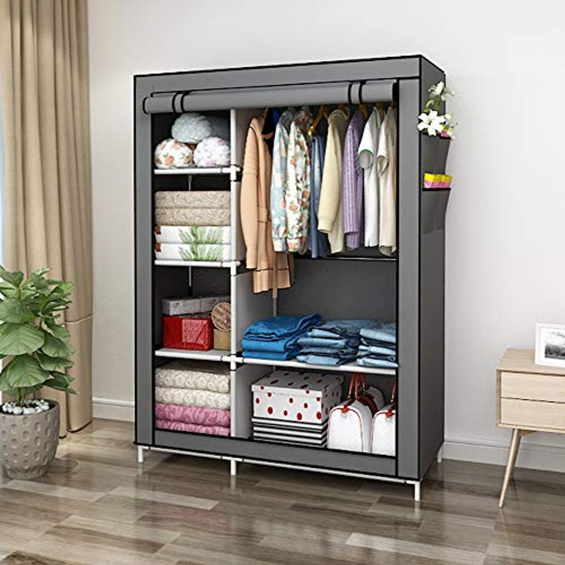 Home UDEAR Armario Closet Organizador Plegable para Ropa Ropero Resistente al Polvo Guardarropa