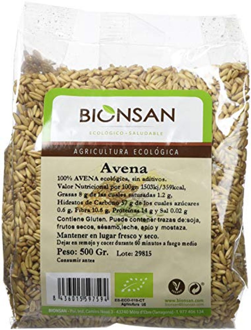 Product Bionsan Avena Sativa en Grano Ecológica - 6 Bolsas de 500 gr