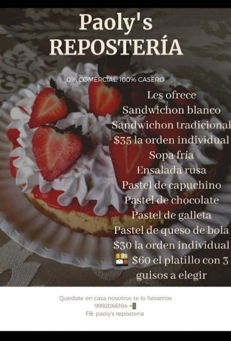 Lugar Paoly's repostería hogareña
