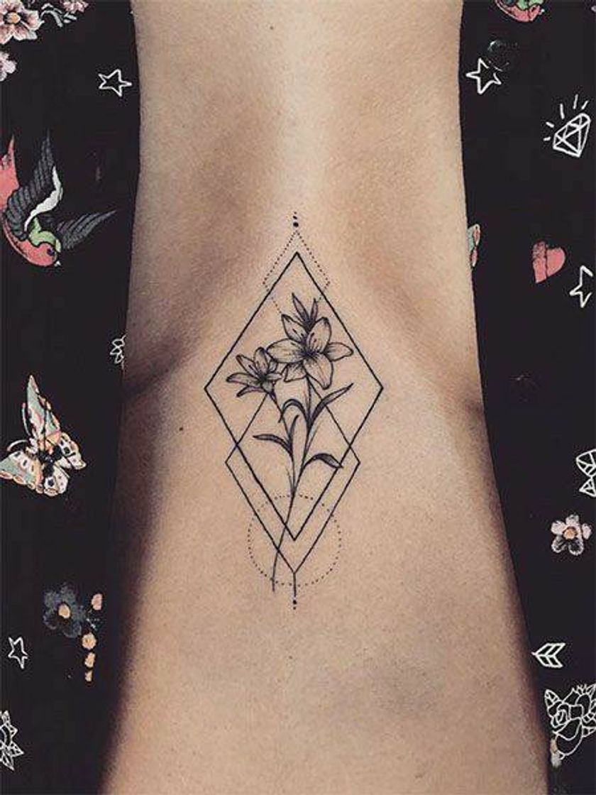 Fashion Tattoo de flores 