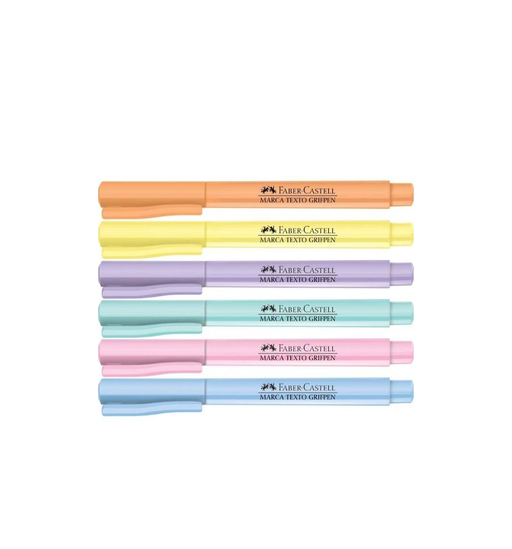 Social Caneta Marca Texto, Faber-Castell, Grifpen, MT