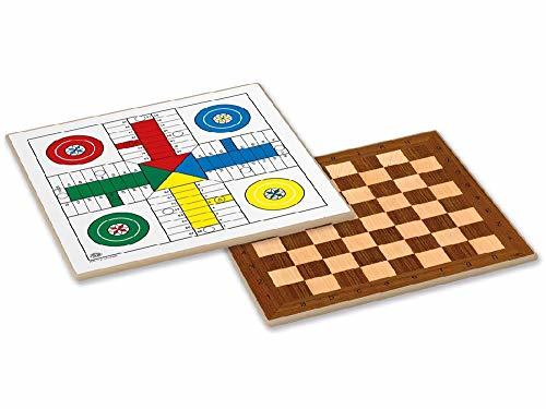Social Cayro-T-139 Tablero Parchís-Ajedrez Madera 40x40cm, Multicolor