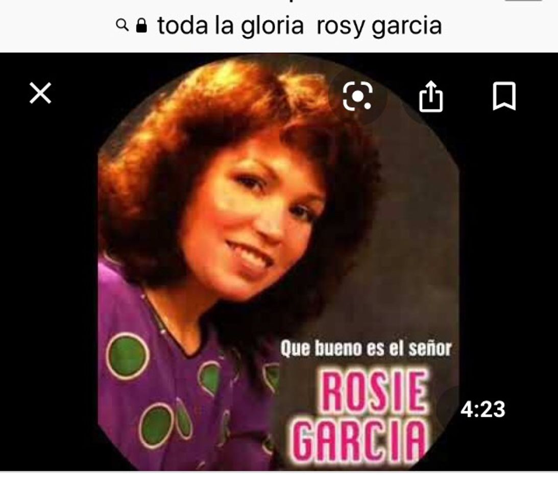 Music Toda la Gloria (Rosy Garcia)