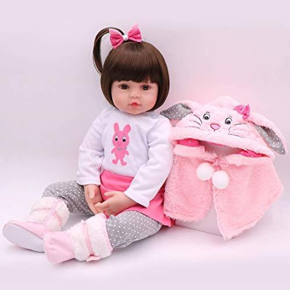 Social ACHICOO 47 cm de Silicona Reborn Super Baby Lebensechte Baby Bonecas Kid