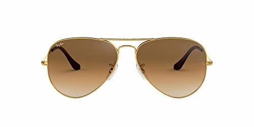 Moda Ray-Ban Aviator Large Metal - Gafas de sol Unisex, Dorado