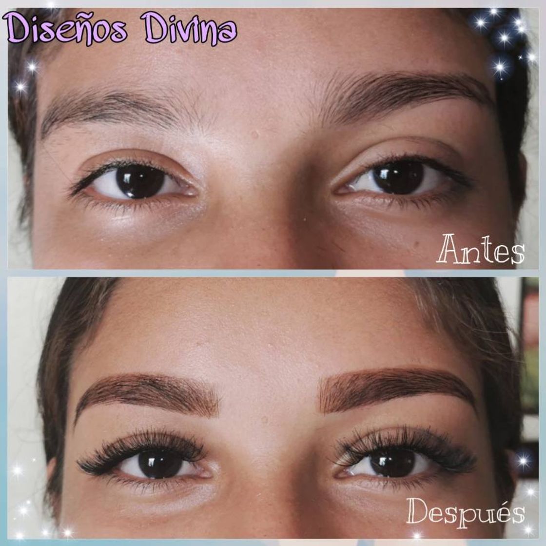 Moda Diseño de cejas y extensiones de pestaña. 