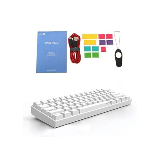 Brucelin Anne Pro 2 60% NKRO Bluetooth 4.0 Type-C RGB 61 teclas