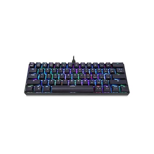 Docooler MOTOSPEED CK61 Teclado mecánico para Juegos RGB Interruptores Azules OUTMU Teclado