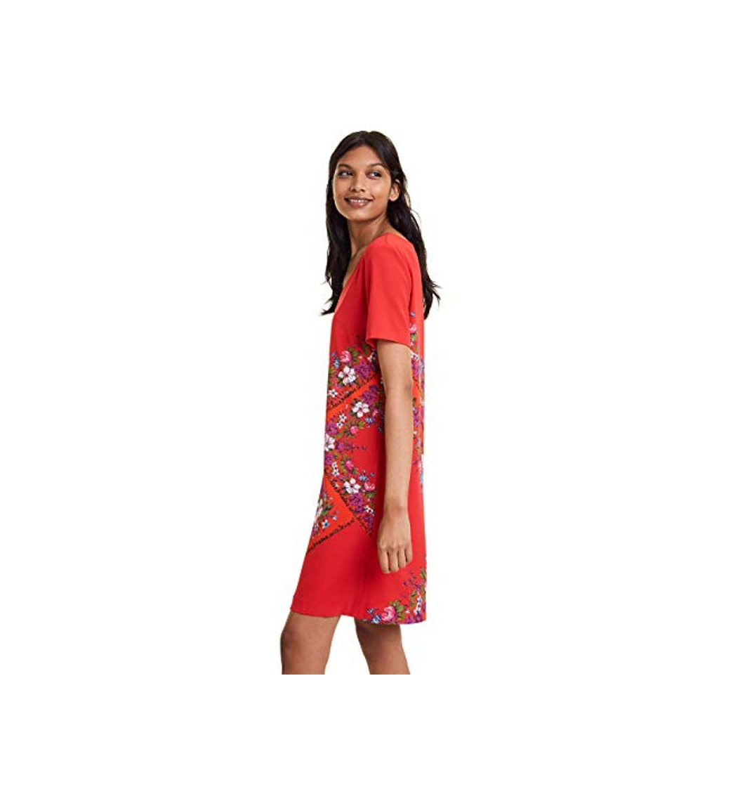 Fashion Desigual Dress DAMIS Vestido, Rojo