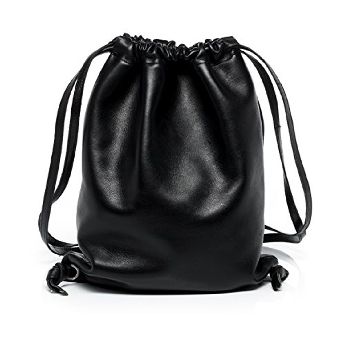 Social FEYNSINN® Bolso Saco morral NiK Mochila Bolso de Colgar Piel Negro