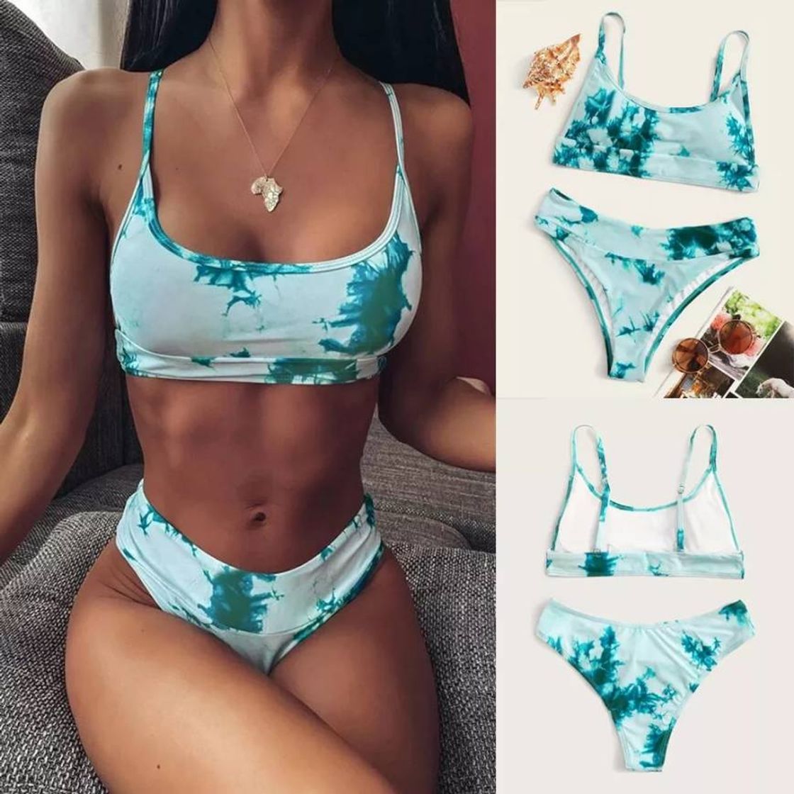 Social ADOME Medias Liguero Sexy Mujer Lencería de Noche Ropa Interior con Tanga y Liga