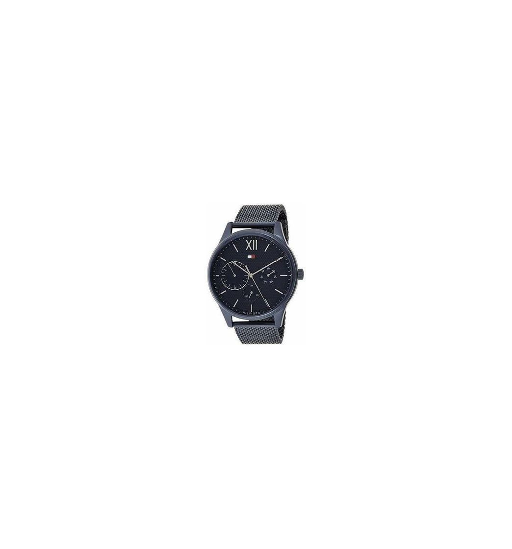 Social Tommy Hilfiger Reloj Multiesfera para Hombre de Cuarzo con Correa en Acero