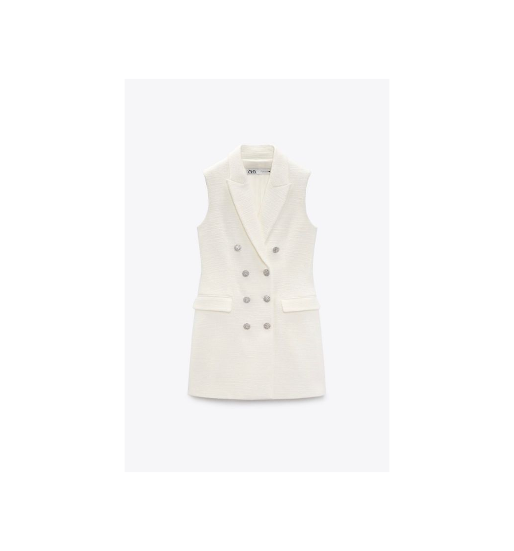 Moda Vestido Blazer blanco Zara 