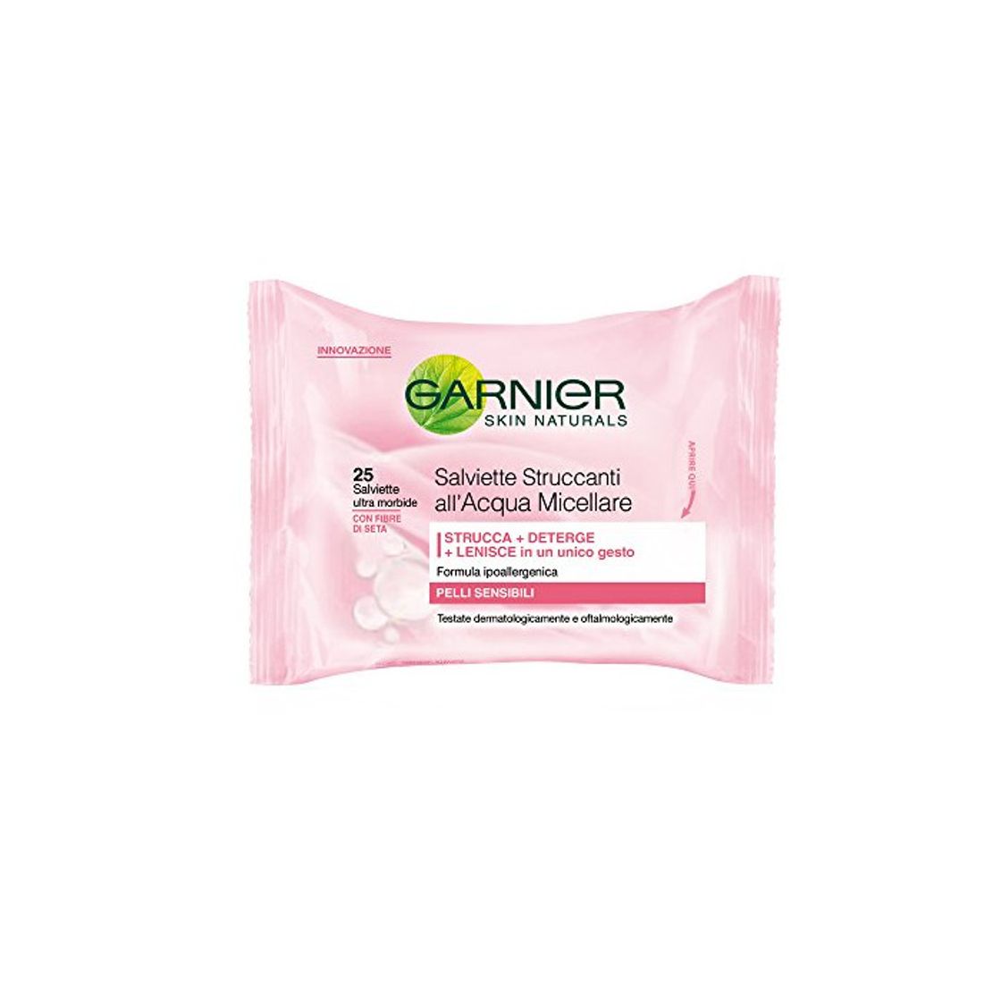 Beauty Toallitas desmaquillantes de agua micelar para pieles sensibles de Garnier