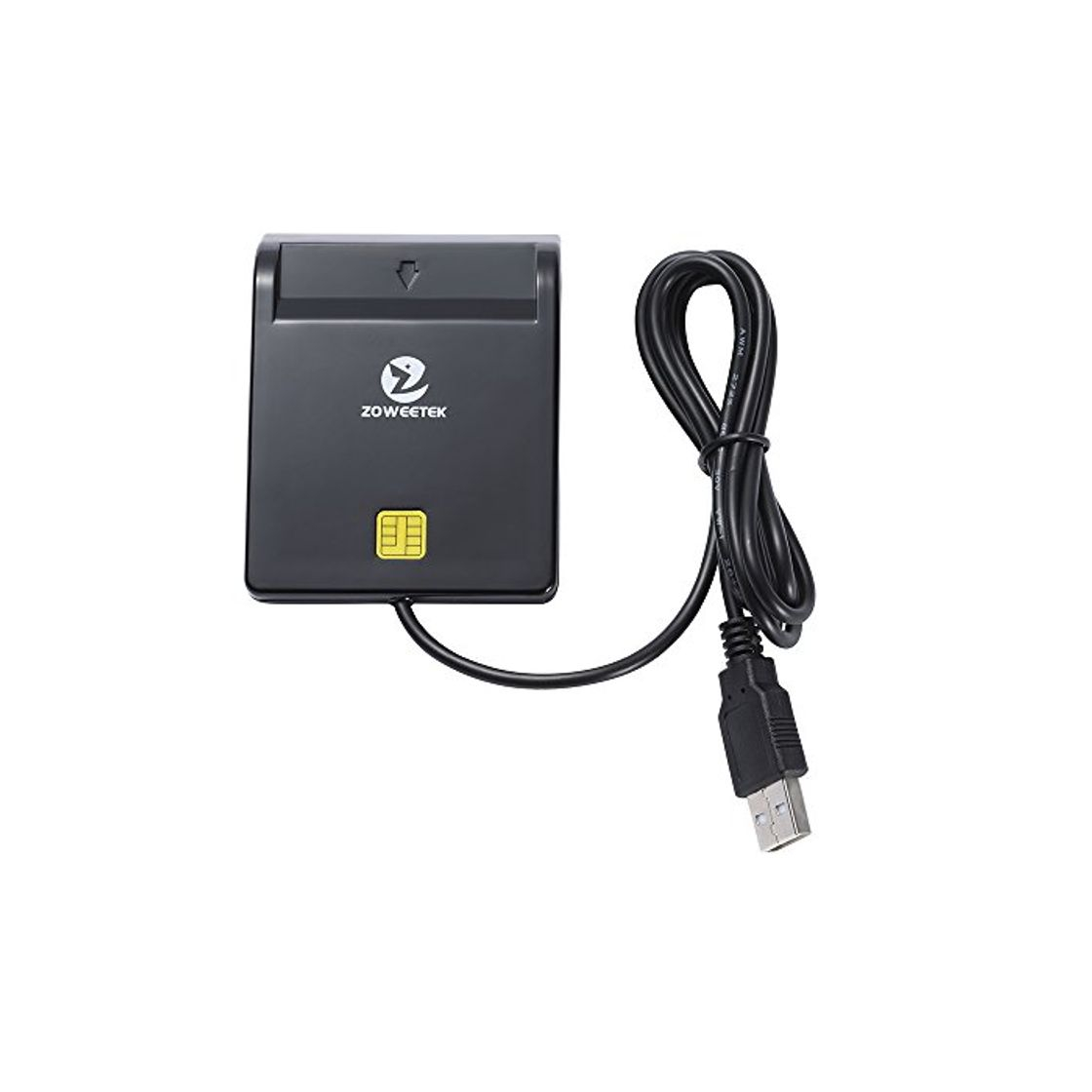 Product ZOWEETEK® Lector de DNI electrónico CAC Inteligente Lector de Tarjetas USB Color Negro