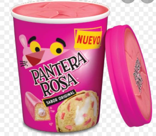 Helado de pantera rosa