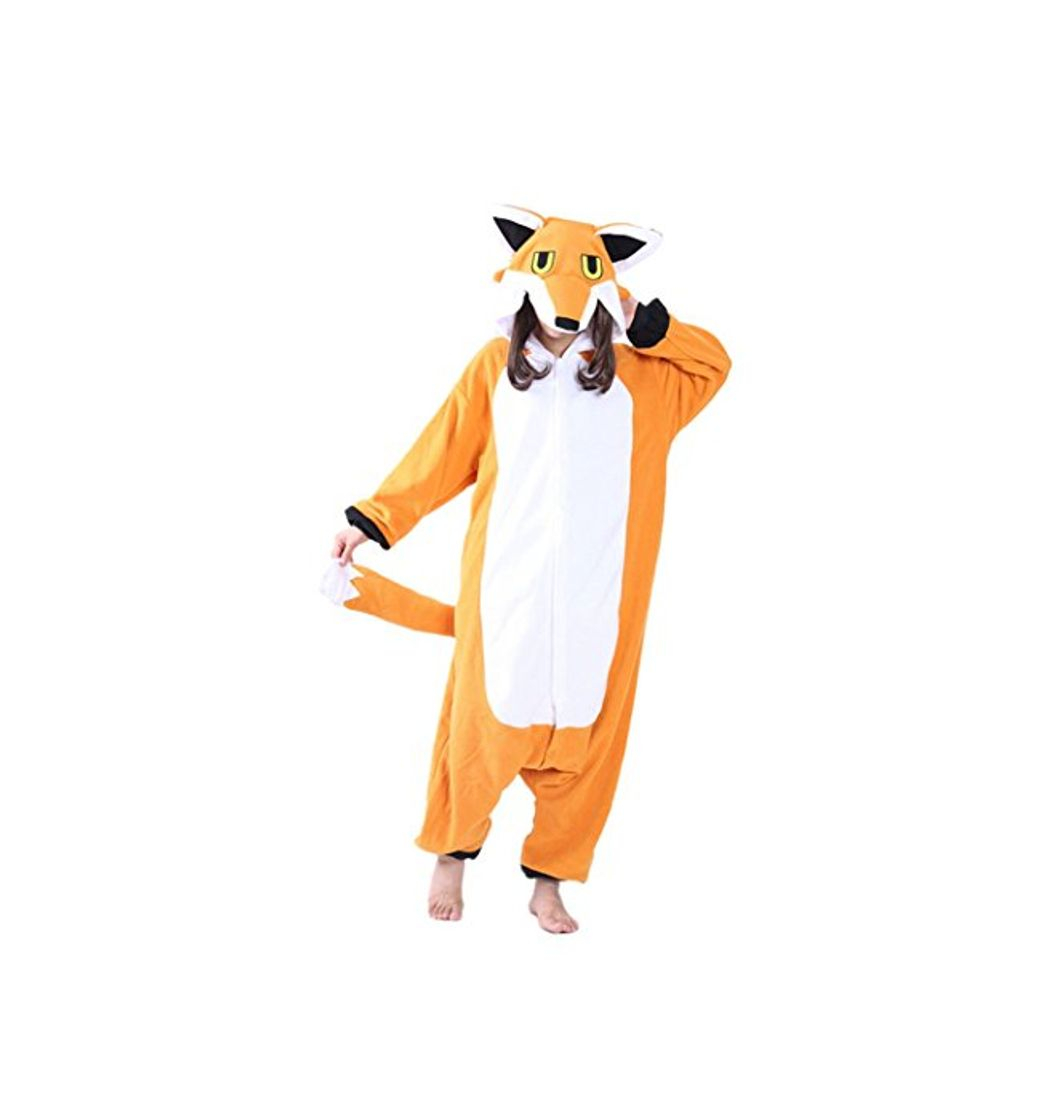 Social dressfan Pijamas de Animales Zorro Disfraces de Cosplay Adulto Unisex Zorro Pijamas Niño Adulto