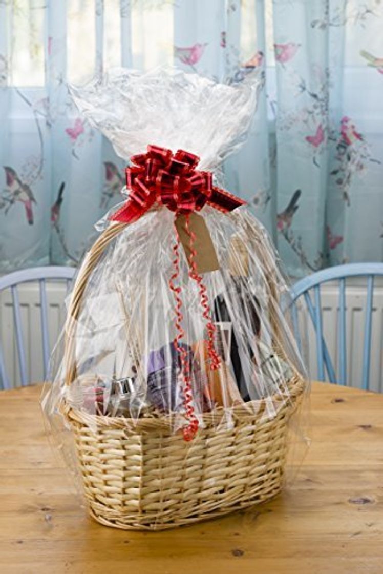 Social woodluv Cesta de Mimbre para Regalar en Navidad