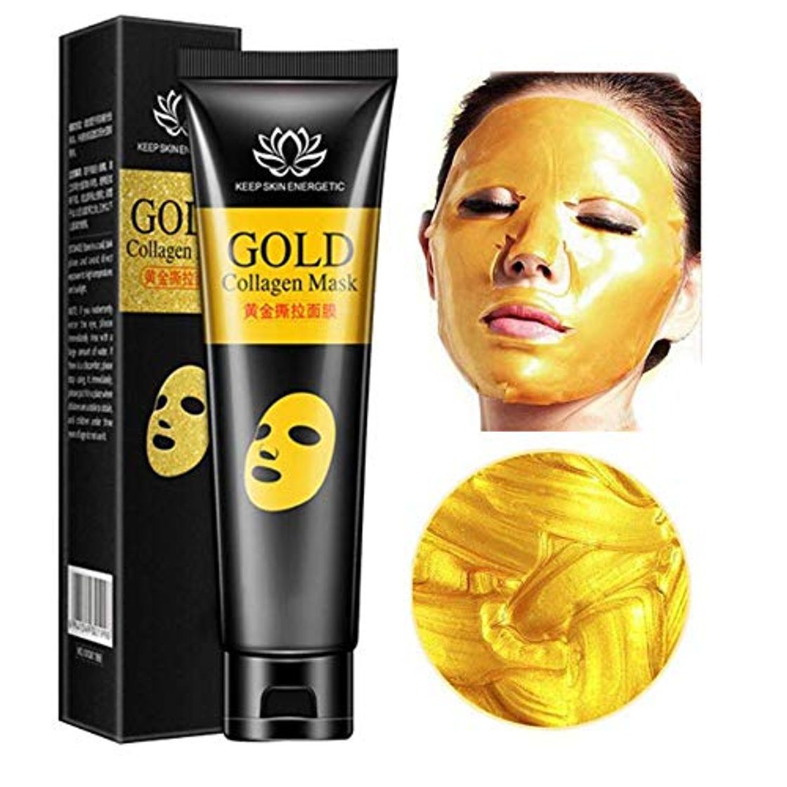Social 24k Gold Bio Collagen Peel-off Facial Mask Whitening Anti-Wrinkle Face Masks Skin