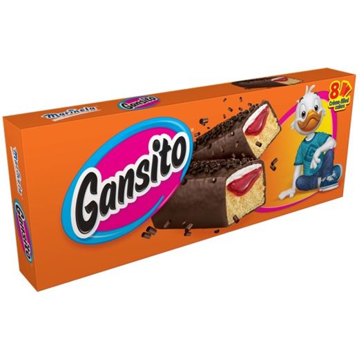 Gansito Marinela Pastelitos - Snack Cakes - 8 Gansitos - 14.1 oz