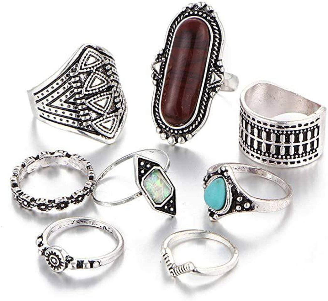 Fashion SET DE 8 ANILLOS por menos de 3€