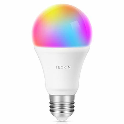 TECKIN Bombilla LED inteligente con Luz Cálida WiFi ajustable y lámpara multicolor